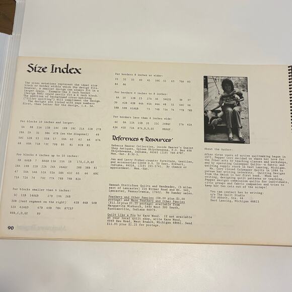 Quilting Designs from the Amish by Pepper Cory A quilt pattern book VINTAGE - Picture 5 of 5